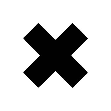 düz sembolü çarpma sembolü