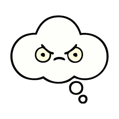 kabarcık çizgi roman tarzı çizgi film düşündüm