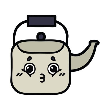 sevimli çizgi su ısıtıcısı