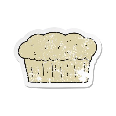 bir çizgi film somun ekmek Retro sıkıntılı etiket