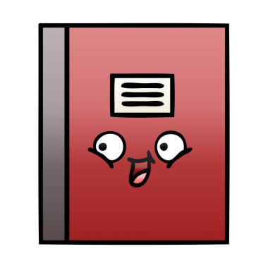 Degrade gölgeli karikatür defter