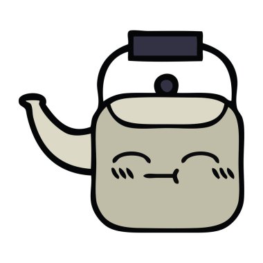 sevimli çizgi su ısıtıcısı