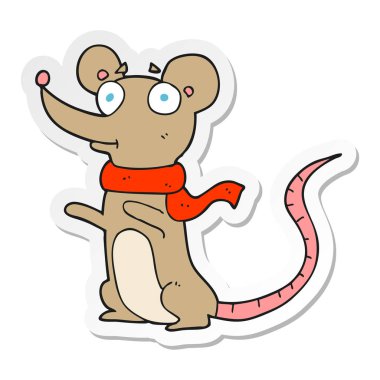 bir çizgi film fare etiket