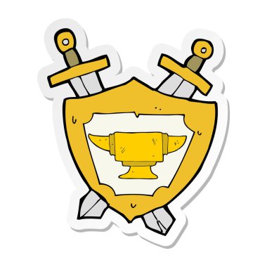 etiket bir karikatür demirci örs hanedanlık armaları sembol