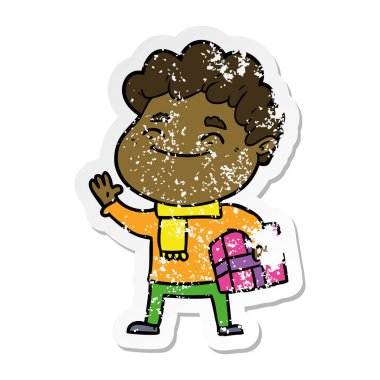 bir çizgi film dostu adamın sıkıntılı etiket