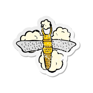 çizgi film hatanın Retro sıkıntılı etiket