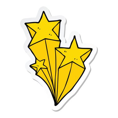 etiket bir çizgi film çekim yıldız