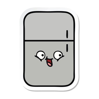 sevimli çizgi buzdolabı dondurucu etiket