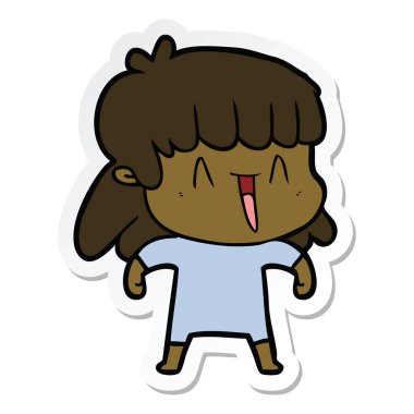 bir çizgi film kadının etiket