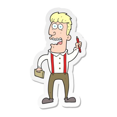 etiket bir karikatür muhabir vurguladı