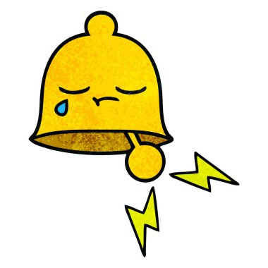 retro grunge doku karikatür zil