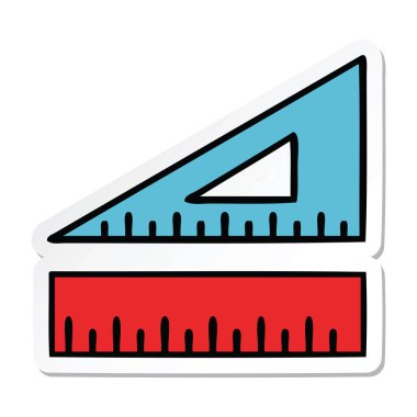 etiket sevimli çizgi matematik seti