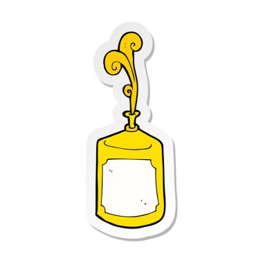 etiket hardal oyuncak bir çizgi film şişe