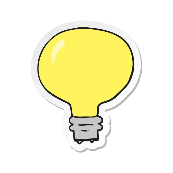 Štítku žárovky kreslený — Stockový vektor