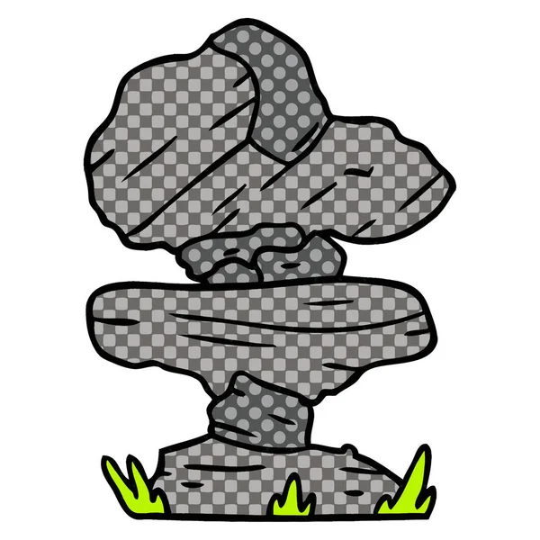 çizgi film doodle gri taş kayalar