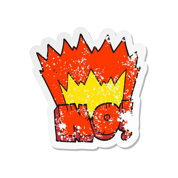 Retro bir karikatür etiket yok Not sıkıntılı.