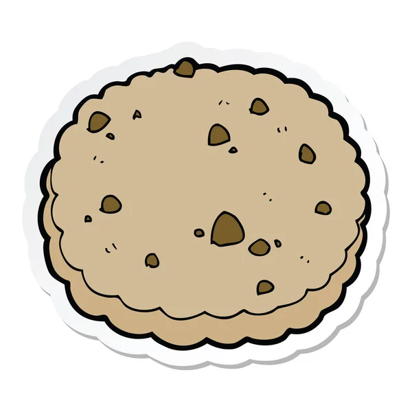 Sticker Cartoon Biscuit — Stock Vector
