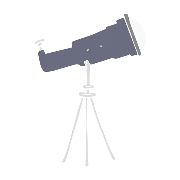 Gribouille Dessinée Main Grand Télescope — Image vectorielle