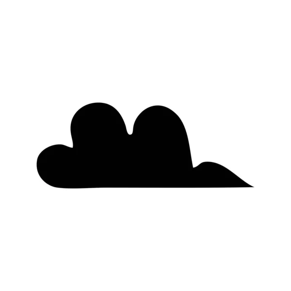 Düz sembolü bulut — Stok Vektör