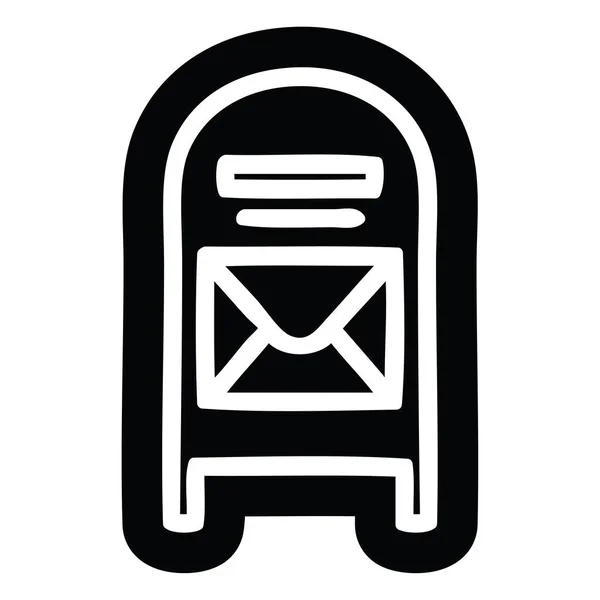 Ícone de caixa de correio — Vetor de Stock