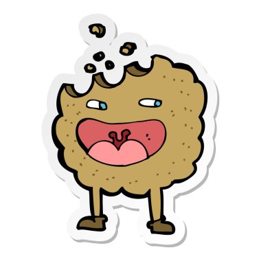 etiket bir çerez çizgi film karakteri