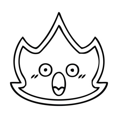 Çizim karikatür bir ateş