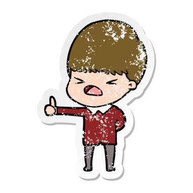 adam bir karikatür sıkıntılı etiket vurguladı