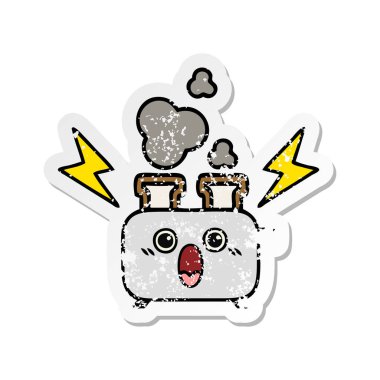 sevimli çizgi dolusu sıkıntılı etiket