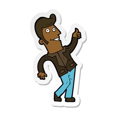 etiket tabela Yaşasın vererek bir çizgi film adamın