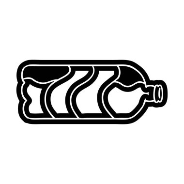 bir soda şişe çizim karikatür simgesi