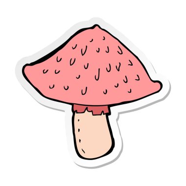 etiket bir karikatür yabani mantar