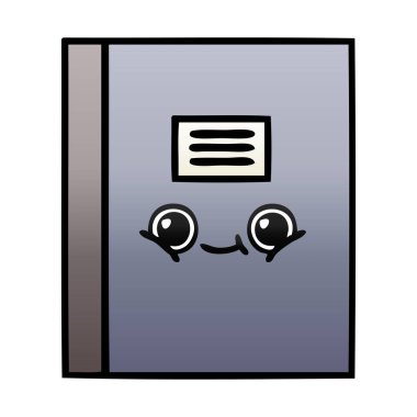 Degrade gölgeli karikatür defter