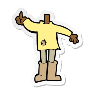 etiket bir çizgi film vücut