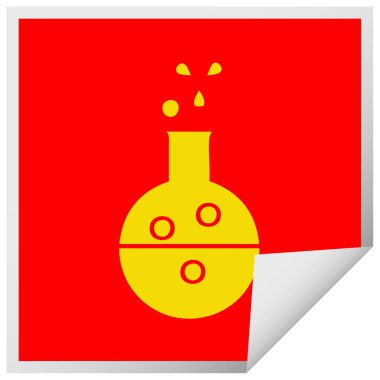 etiket karikatür kimya tüp peeling Meydanı