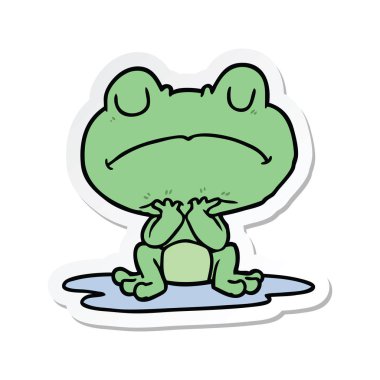 bir çizgi film kurbağa azıyorum etiket