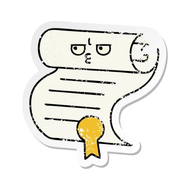 sevimli çizgi sözleşmenin sıkıntılı etiket