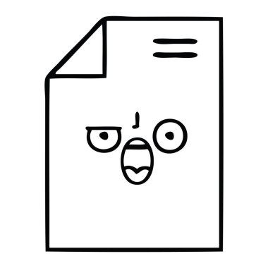 bir parça kağıt çizim karikatür 