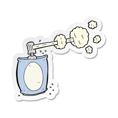 etiket bir karikatür aerosol sprey olabilir