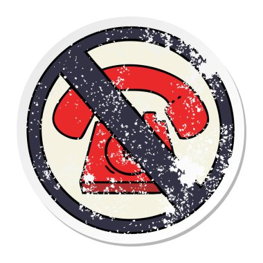 sevimli çizgi sıkıntılı etiket işareti telefon izin