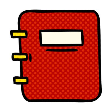 çizgi roman tarzı karikatür bir not defteri