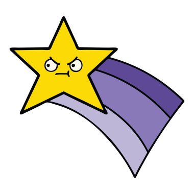 sevimli çizgi film çekim rainbow yıldız