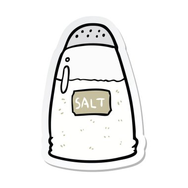 etiket bir çizgi film tuz