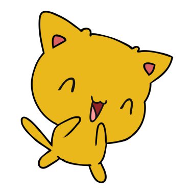 şirin kawaii kedi çizgi film