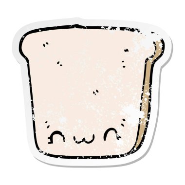 bir çizgi film dilim ekmek sıkıntılı etiket