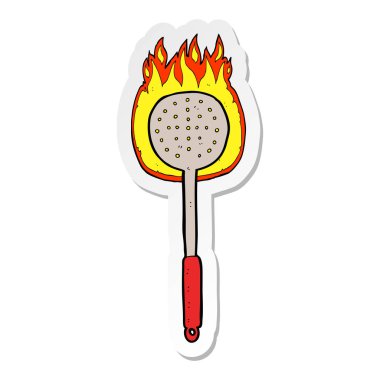 etiket bir karikatür mutfak kap