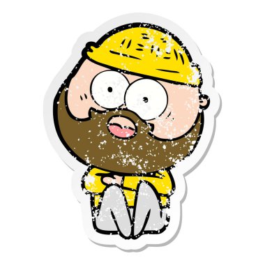 bir karikatür sıkıntılı etiket sakallı adam şaşırttı