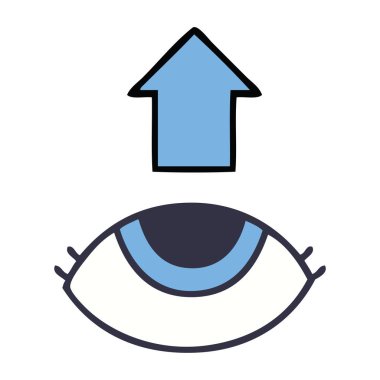 sevimli çizgi ararken bir göz