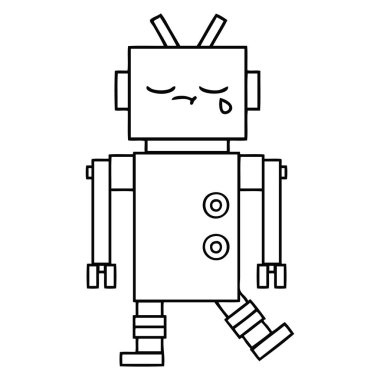 çizgi çizme çizgi film robot