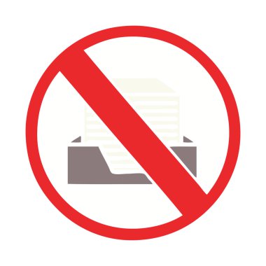 düz renk retro karikatür kağıtsız ofis sembol