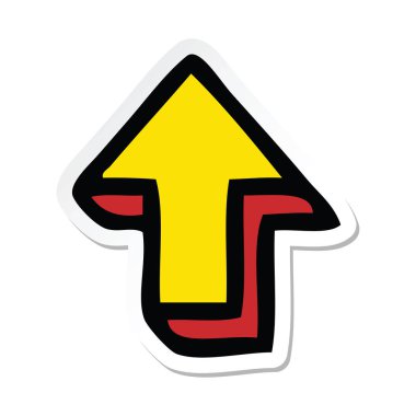 sevimli çizgi yönlü oku etiketi